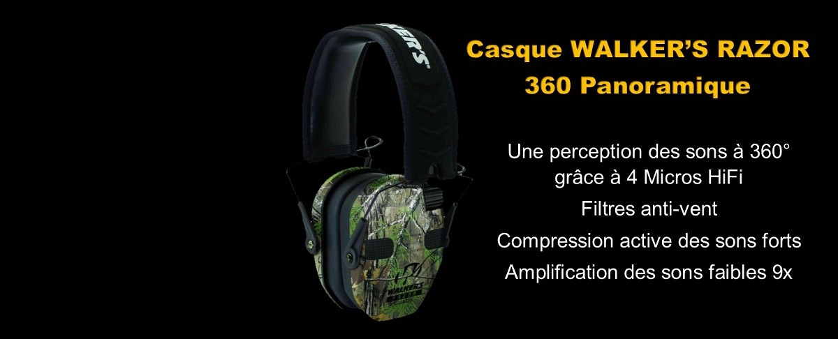 Casque de Chasse Protection et Amplification